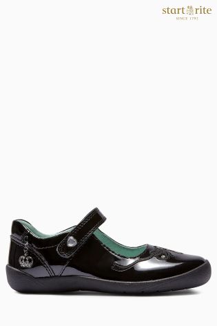 Black Start-Rite Princess Serena School Shoe